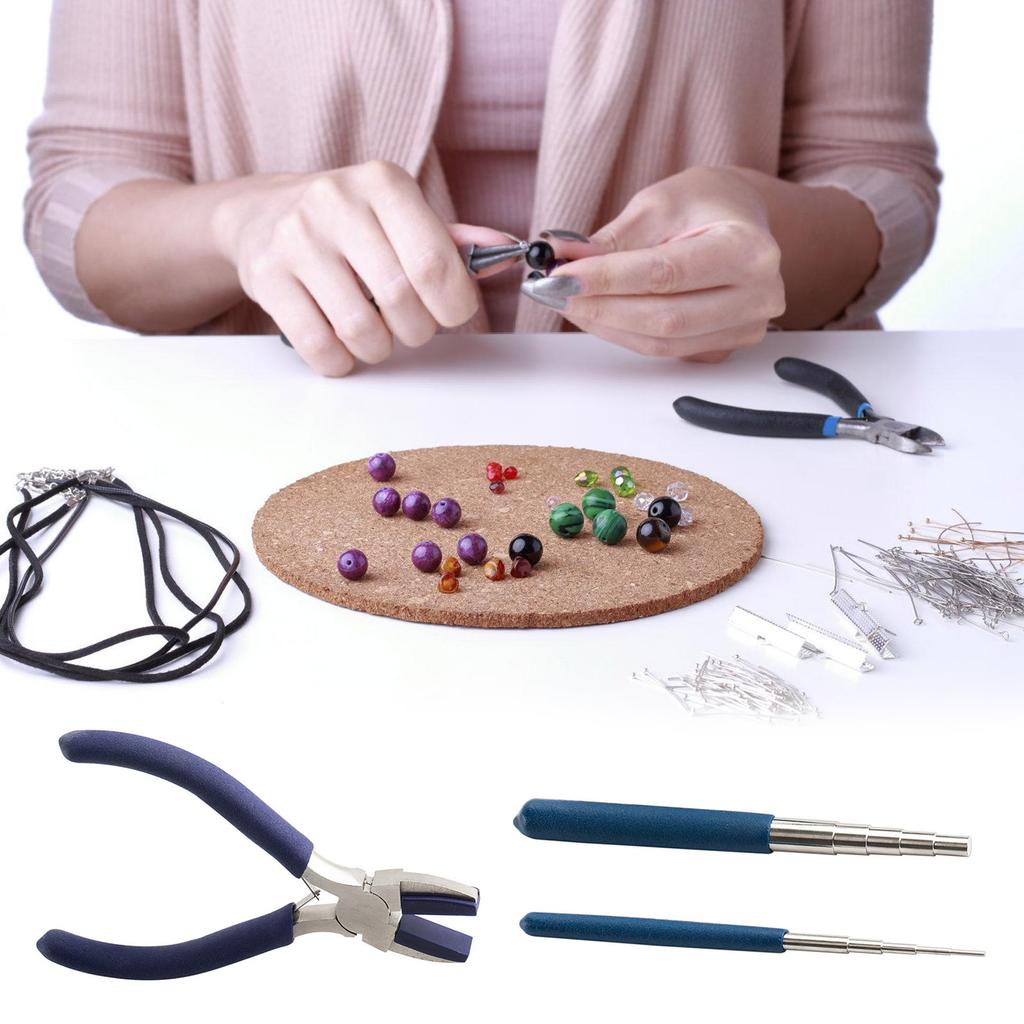 Juego de Plantilla Multiusos para Hacer Joyería con Clavijas de Acero Resistentes Portátiles para Fabricar Collares, Pulseras y Adornos