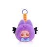 Samoyed Vinyl Doll Cute Mini Plush Figure With Short Faux Fur For Backpack Charm