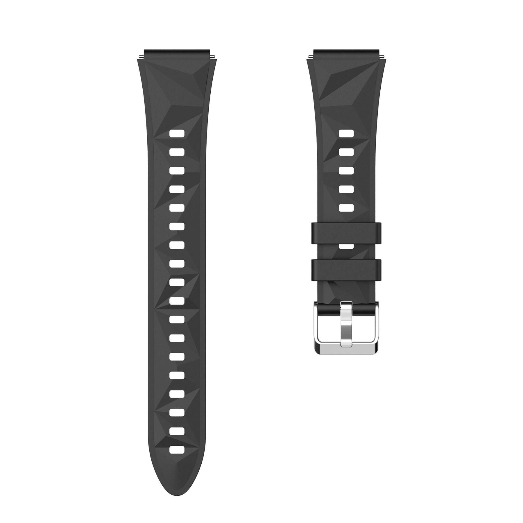 

For Huawei Watch GT 5 Pro 42mm/GT 5 41mm/Oppo Watch X2 Mini Silicone Strap 18mm Watch Band Replacement White