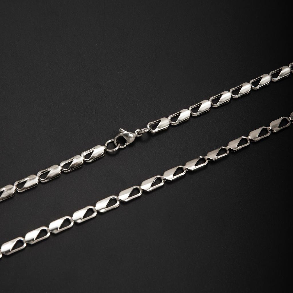 Elegant Multi-Style Double-Layer Hollow Chain Stainless Steel Jewelry
