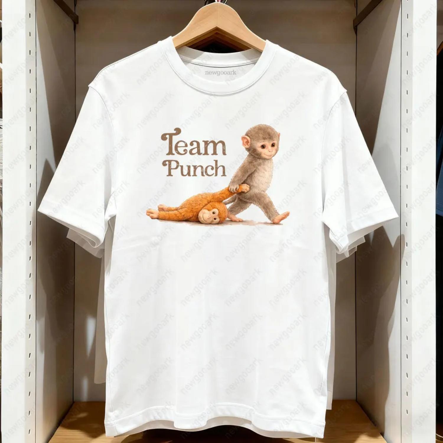 

2026 New Team Punch Monkey Short-sleeve T-Shirt Woman Man Casual Cotton Graphic T Shirts Creative Streetwear Camisetas Tops Tee XXXXXL чорний