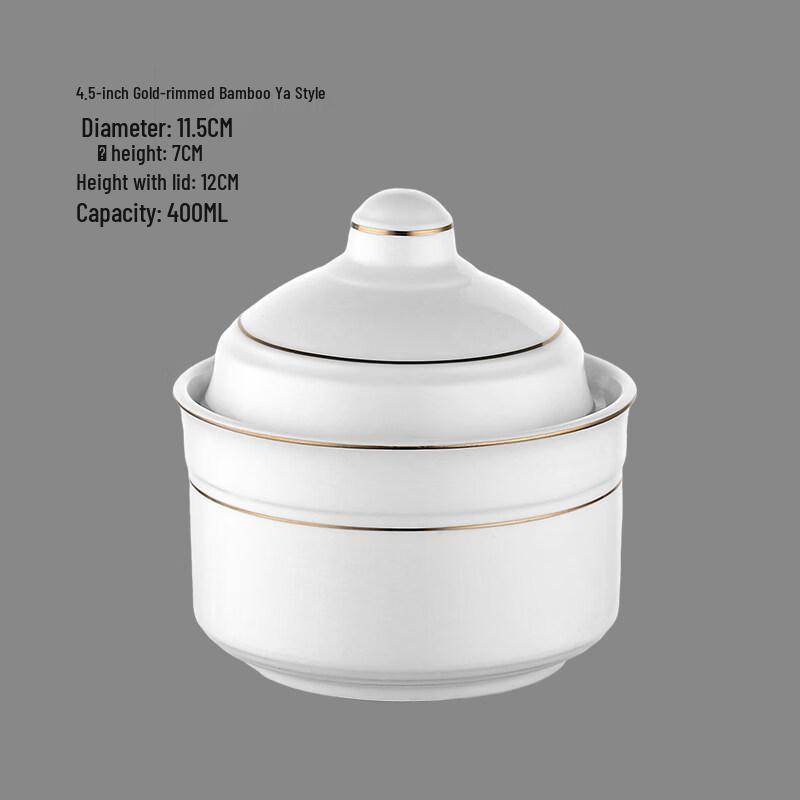 Ru Han Commercial Ceramic Double Boiler Soup Bowl