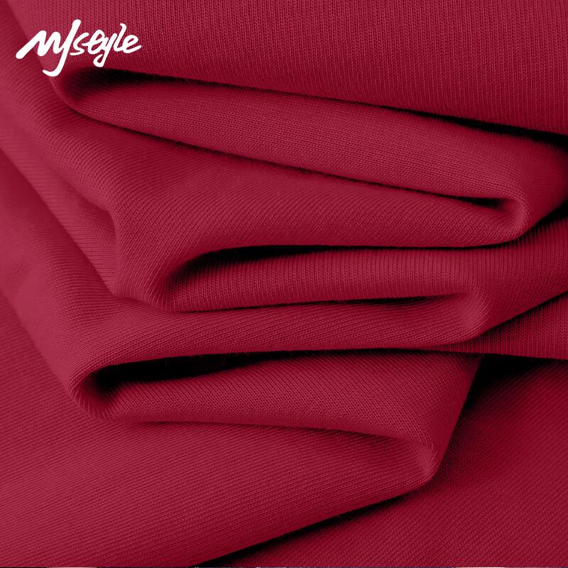 MJ STYLE Women's Red Cotton T-Shirt