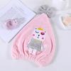 Quick-Dry Cute Cat Kids Coral Fleece Hair Towel Cap