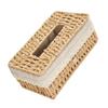 Rectangular Rattan Woven Tissue Box Hand Woven Napkin Holder Creative Storage Box  Living Room
