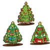 DIY Malerei Weihnachtsbaum Dreidimensionales Aufstellschild, Diamond Dot Painting Holz Tischaufsteller