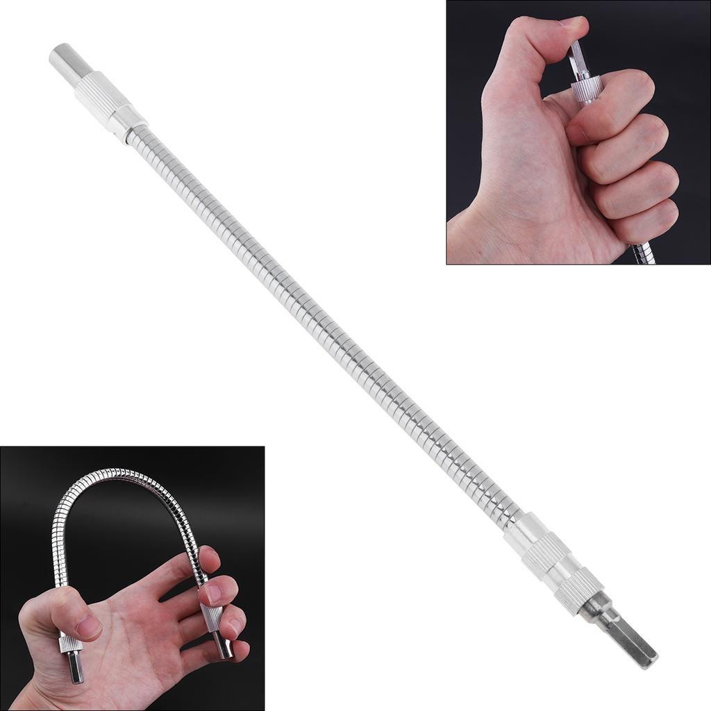 Charging 20cm Multifunction Drill Cardan Flexible Shaft Silver Alloy Material