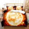Sun Pattern Duvet Cover Set Double Single Full Size Bohemian Style Bedding Set for Teens Adults Bedroom Decor with Pillowcase