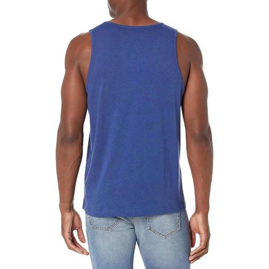 Men Vest Round Neck Sleeveless Summer Sport Vest Pure Color Outdoor Running Fitness Tank Tops Daily