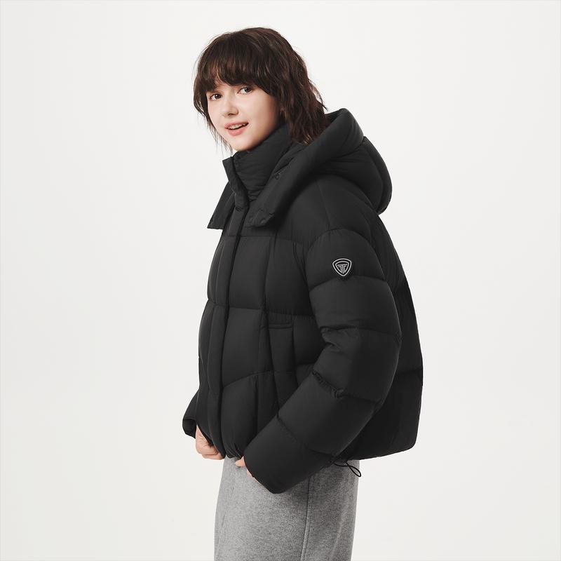 Tanboer Women's TB5530330Z Detachable Hood Short Down Jacket