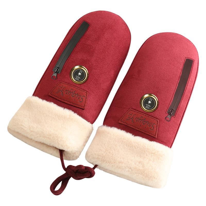 Rechargeable Heated Gloves for Winter - Windproof, Self-Heating, Ideal for Motorcycle Riding
