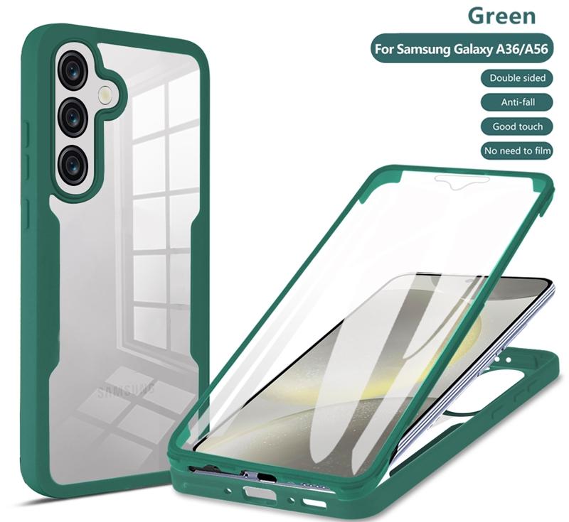 For Samsung Galaxy A56 5G Case 360 Full Body Screen Protector Transparent Cases For Galaxy A56 Shockproof Phone Cover