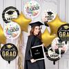 Conjunto de Balões Metalizados de Formatura com 12 Peças, Parabéns Formando Balões Redondos de Mylar de 18 Polegadas e Balões Metalizados de Estrela, Decoração Estética Turma de 2026
