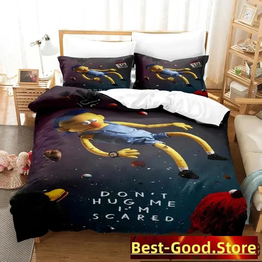 

3D Print Dont Hug Me Im Scared Bedding Set Boys Girls Twin Queen King Size Duvet Cover Pillowcase Bed Boys Adult 70x133cm 2pcs