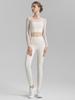 2025 Autumn Women's Mesh Yoga Set: Two-Piece Short & Tight Lycra Pants