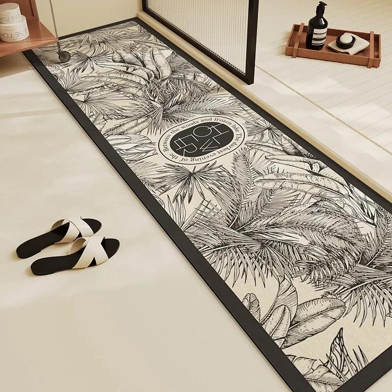 

Коврик для ванной Нескользящий Впитывающий коврик для пола Мягкий Диатомовая грязь Длинный Домашнее украшение Коврик для ванной Водопоглощающий 1pc 50x80cm