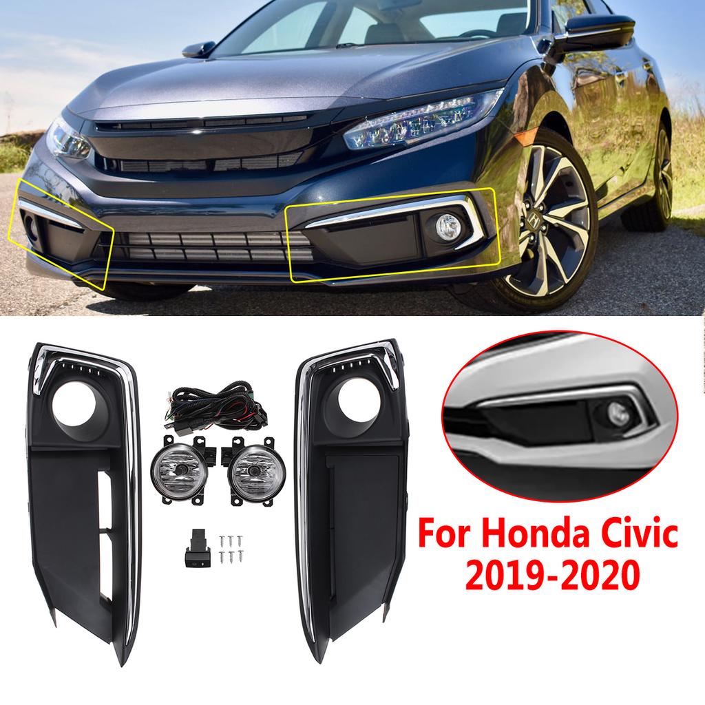 Buy Car Daytime Running Front Bumper Fog Light Lamp Set with Wiring