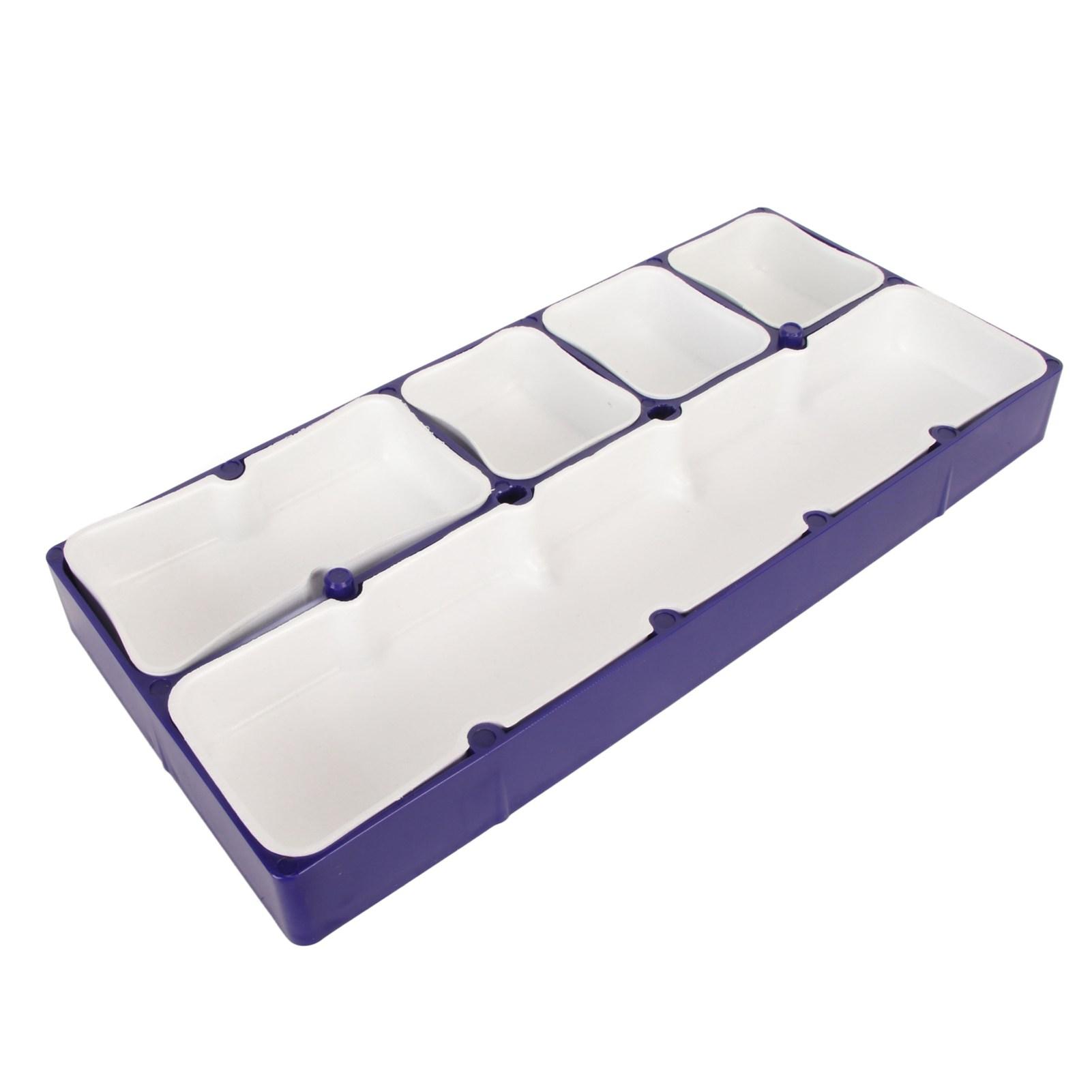 Watch Parts Storage Box Portable Stackable 5 Compartments Watches Movement Parts Box for Screws Hardware Accessories