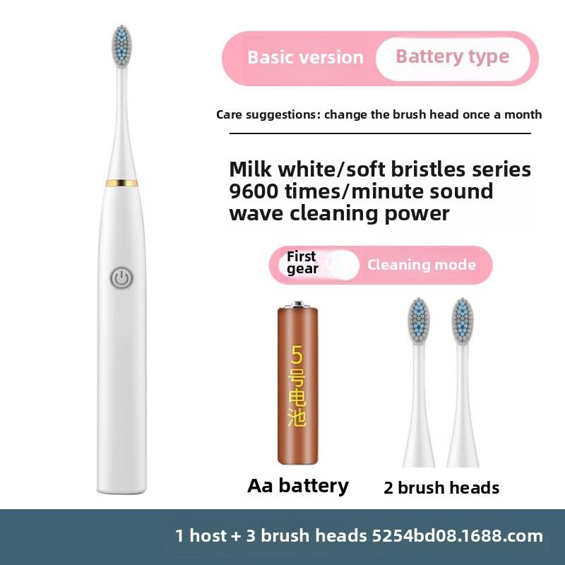 Soft-bristled Toothbrush, Tooth Flusher, Rechargeable, Fully Automatic, Universal Electric Toothbrush for Adults and Children, Ultrasonic.