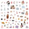12 Sets Of Female Stickers Ins Creative Cute Girl Heart Hand Account Decorative Sticker Creative Hand Account Painting