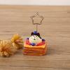 Japanese Coffee Sandwich Message Holder, Photo Holder, Office Desk Decoration Resin Ornament Note Holder, 6 Styles Gift School