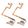 2 Stück Speicherkartenleser-Slot und L R Schultertastenmodul Flexibles Kabel Metallersatz für DSi NDSi