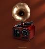 Octave Retro Gramophone Music Box: Vintage Wind-up Display Gift for Girls' Birthday & New Year