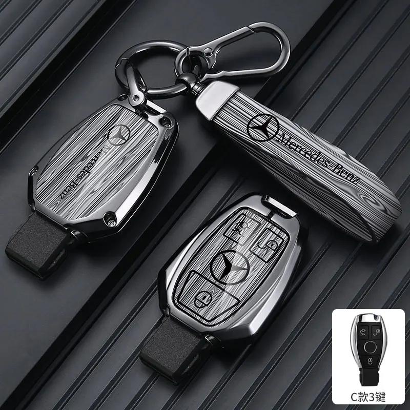EKR2  Zinc Alloy Car Remote Key Case Cover Shell for Mercedes Benz A B C E Class GLS GLA GLK GLC CLS CLA AMG W204 W205 W212 W463 W176
