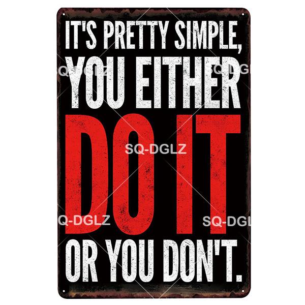 [SQ-DGLZ] Fitness Metall Zeichen Vintage Sport Club Metall Plaque Platte Gesundheit Wand Dekor Zinn Zeichen GYM Poster