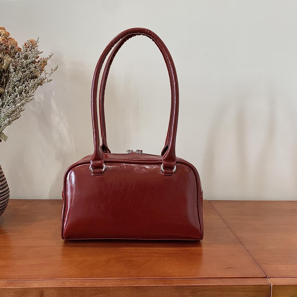 Simple and casual bow tie armpit bag for ladies, new Korean versi for 2026; fashiable and versatile single shoulder bag.