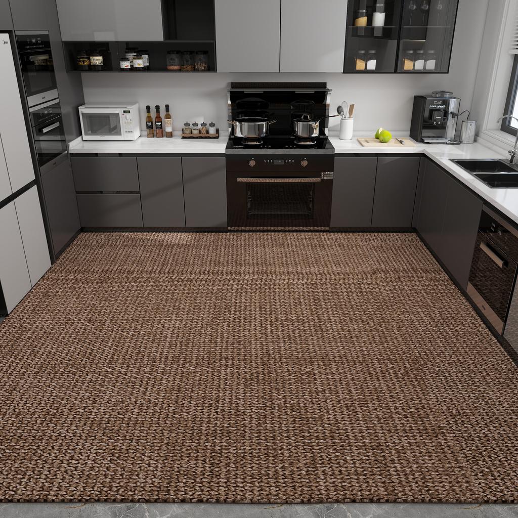Kitchen Floor Mat Simple and Dirt-resistant Carpet Home Decoration Anti-slip Foot Mats Wear-resistant Large Size Mats
