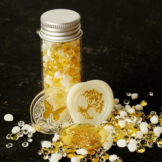 Luminous Five-Leaf Clover & Star Wax Seals - Mixed Colors, 100 Pieces