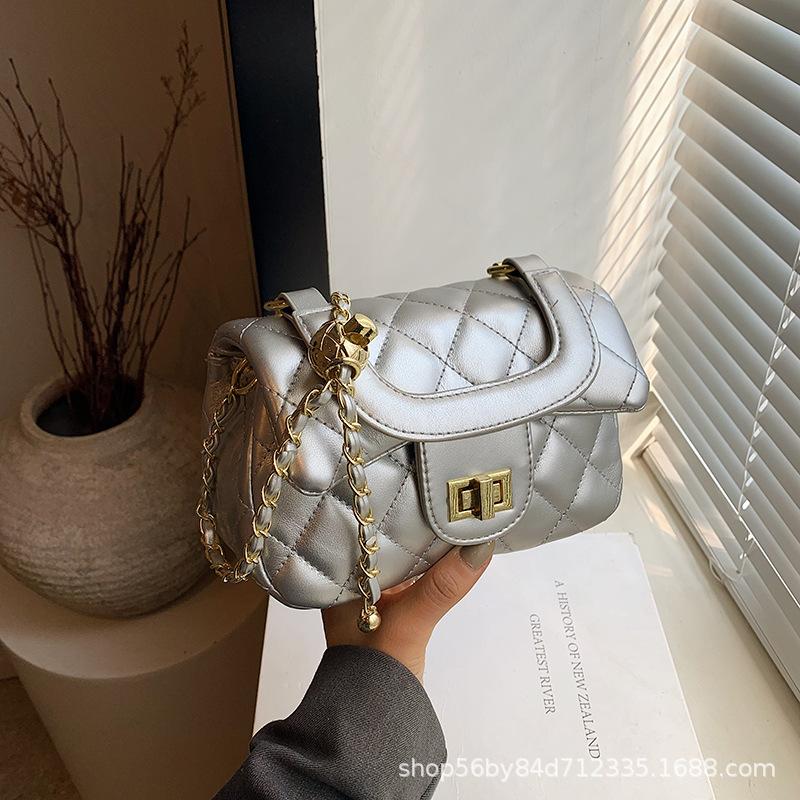 This Year's Popular Bag 2025 New Trendy Shoulder Bag High-end Textured Small Square Bag Summer Versatile Chain Messenger Bag