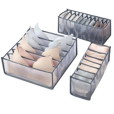3PCS/set Underwear Bra Organizer Storage Box Drawer Closet Organizers Divider Boxes for Underwear Scarves Socks