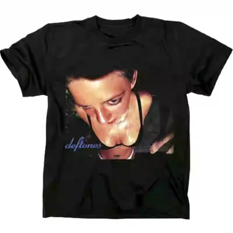 

2025 Deftones Бавовняна Футболка з Принтом Музичного Гурту Чоловіча Жіноча Хіп-Хоп Рок Футболка Модна Футболка з Коротким Рукавом Літня Оверсайз Футболка Топи XXL