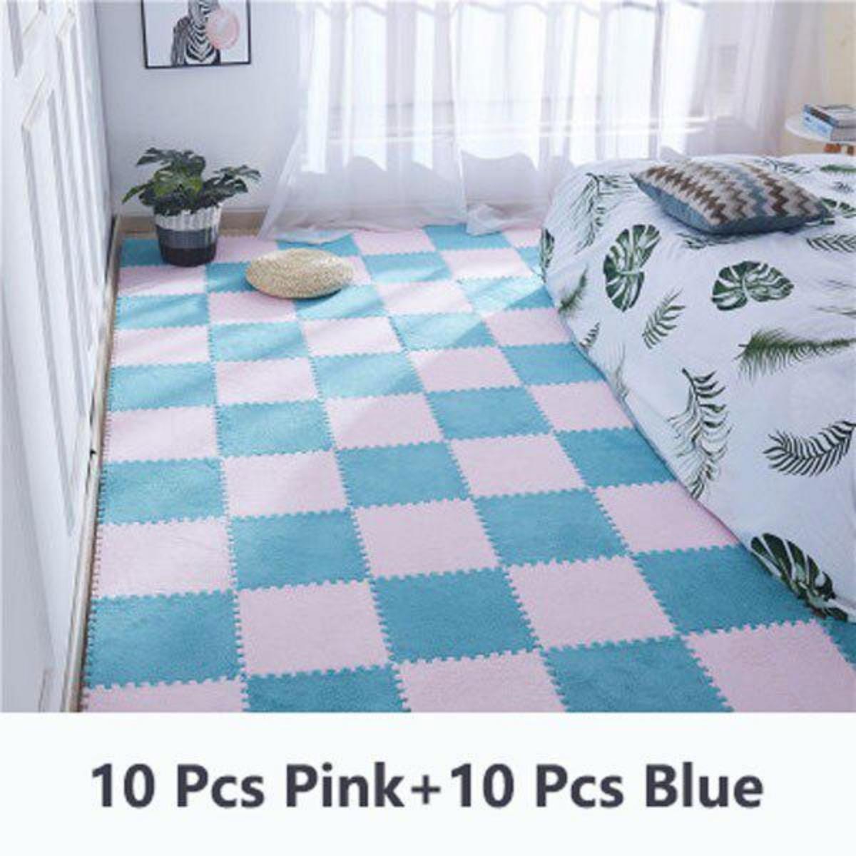 

Мягкие плюшевые детский игровой коврик-головоломка 30х30 см 10/20 шт Other