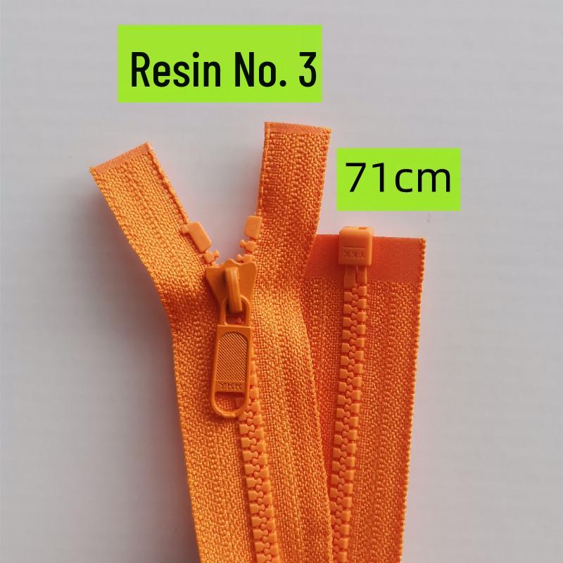 No. 5 Large Teeth Open Tail Resin Zipper - 70cm for Coats & Tops