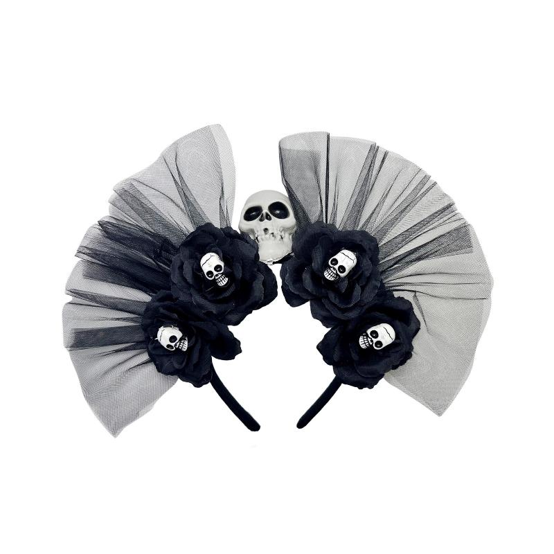 Rose Flower Crown Headband Photo Props Boho Halloween Headwear Party Costume Day Of The Dead Headpiece