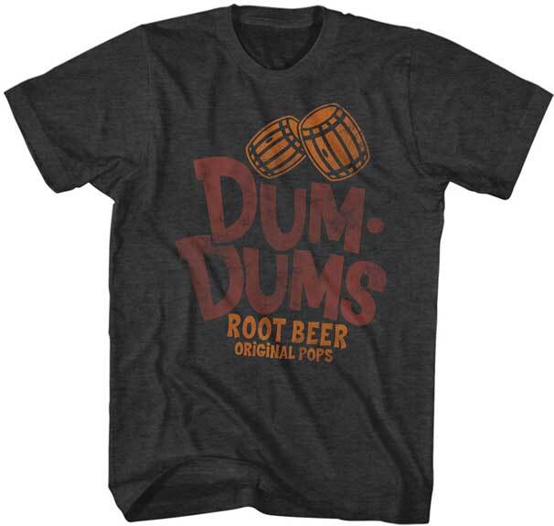 Dum Dums Candy Suckers Rootbeer Original Pops Men s T Shirt XL
