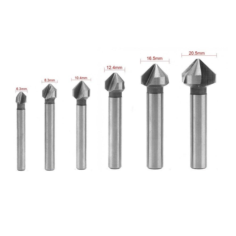 Countersunk Drill Bit Tool Parts 3Flute 6.3-20.5mm
