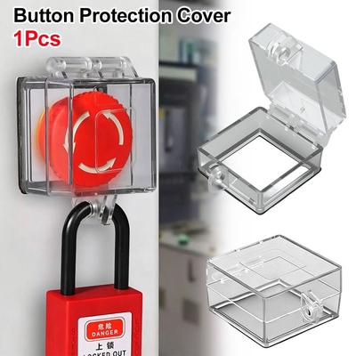 1Pcs PC Switch Protective Cover 40/50/60mm Emergency Stop Cover for Workshop Automation Setup