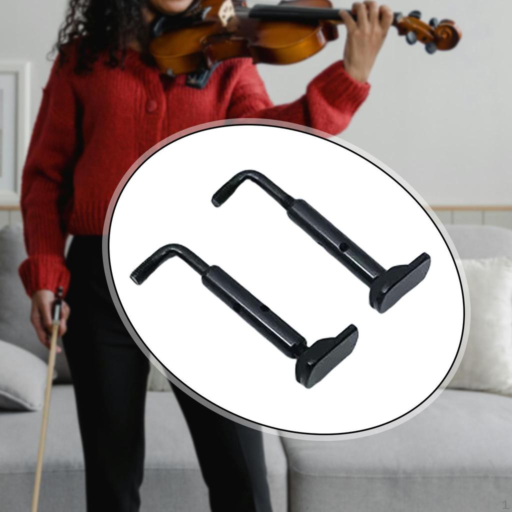 2 Pack 4/4 Violin Chin Rest Screws Alloy Components for Repair