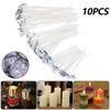 Smokeless Candle Wicks 8-16cm Pre-Waxed Cotton Core Wicks with Metal Sustainer Tabs DIY Handmade Candle Making Tools Wholesale