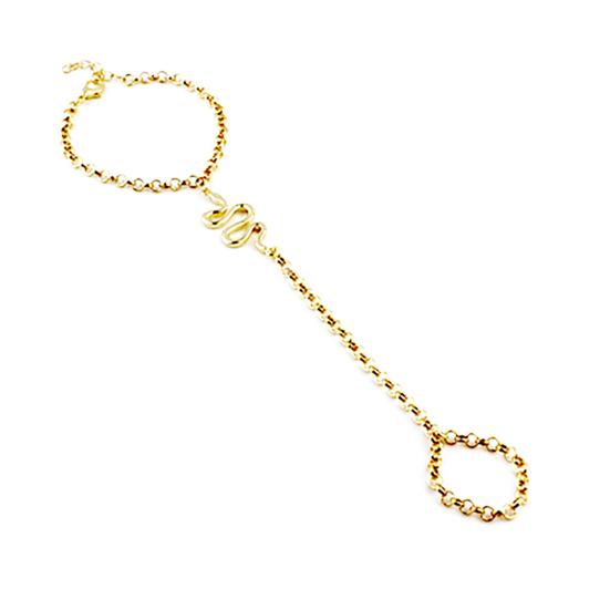 Рабский браслет Змея Женский дизайн Регулируемый браслет на безымянный палец