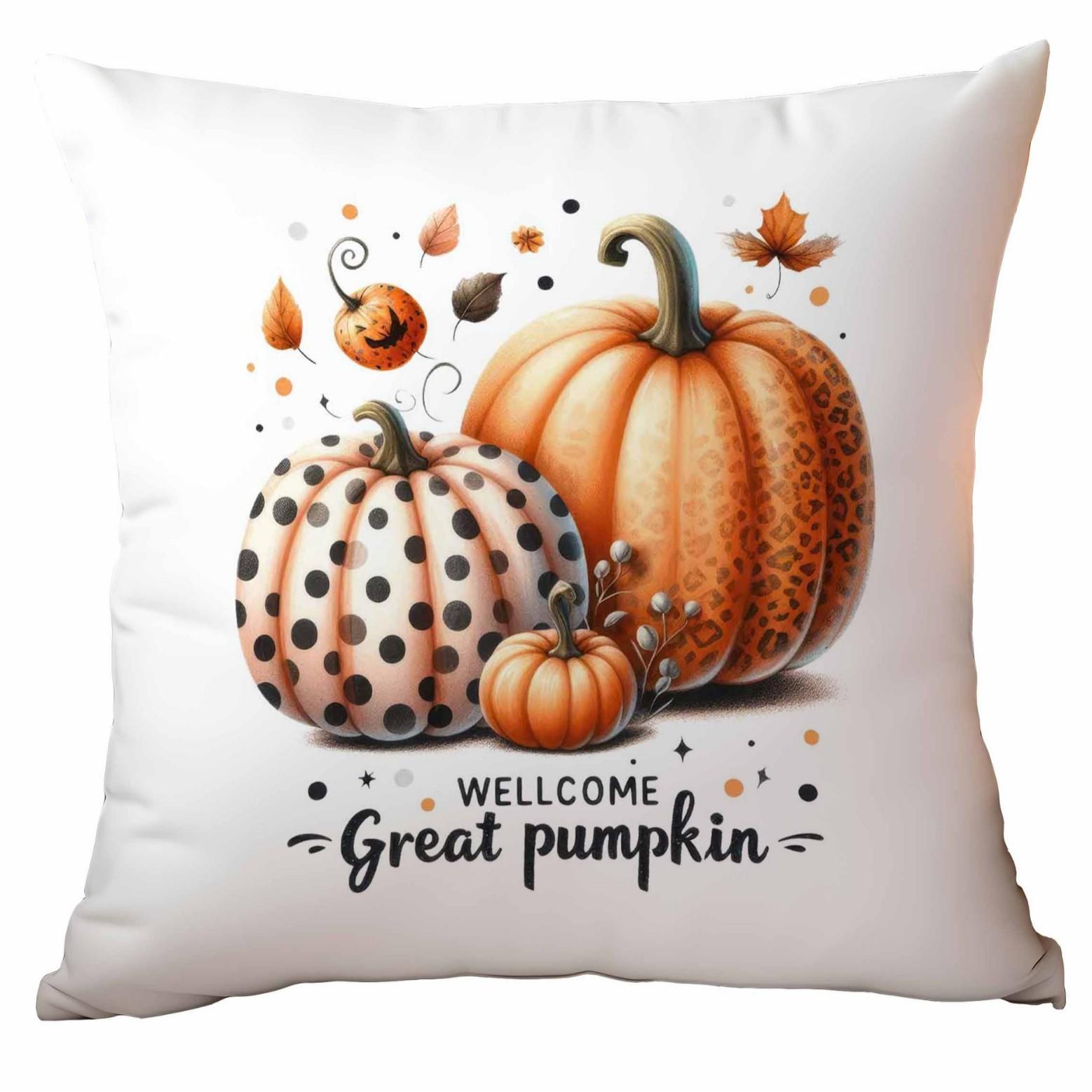 

Новая осенняя подушка с принтом тыквы на Хэллоуин, наволочка для дома, дивана, кровати, праздничное украшение 45 * 45Cm