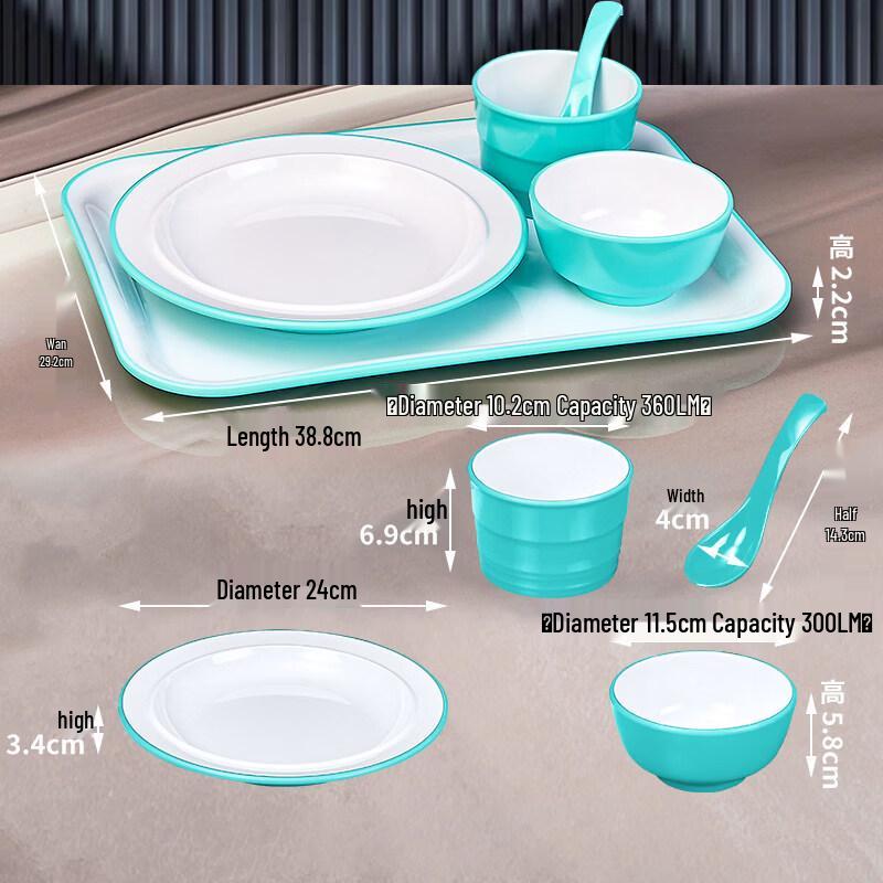 

Ru Han Commercial Melamine Tableware 4-Piece Set