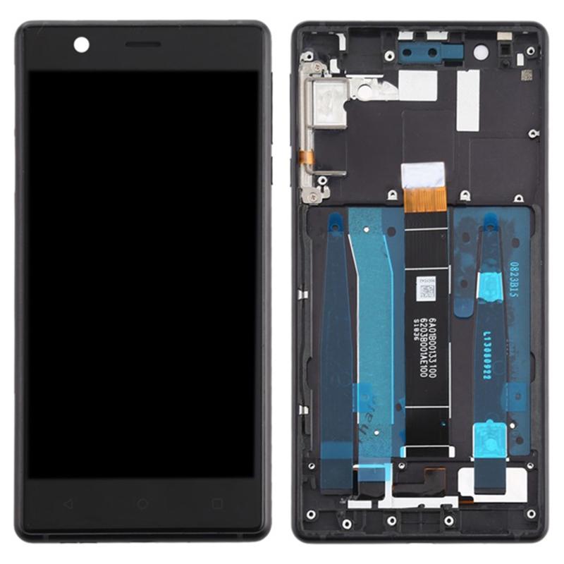 

For Nokia 3 TA-1032,TA-1020,TA-1028,TA-1038 Grade C LCD Screen and Digitizer Assembly+Frame Replacement Part (without Logo) Black