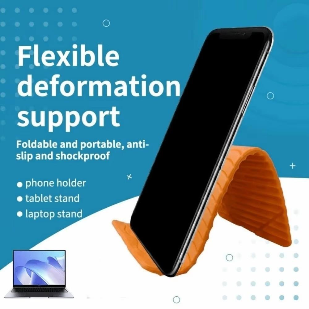 Portable Foldable Silicone Phone Stand Anti-Slip Smartphone Stand New Flexible Phone Stand Office