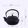 Iron-style kettle is equipped with a tea pot platform with a capacity of 300 ml (black) | kettles