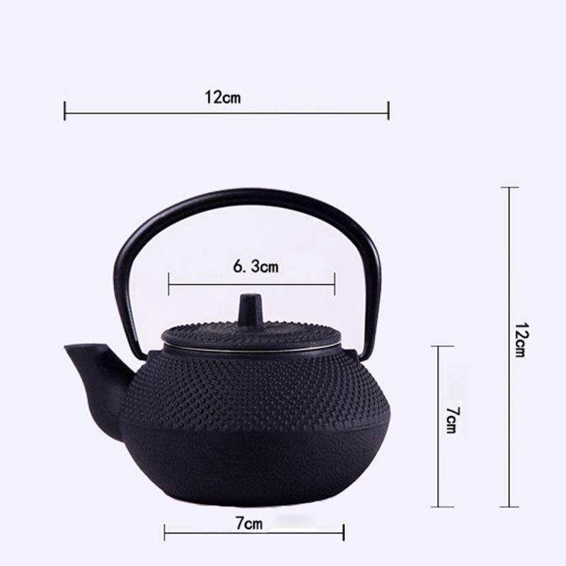 Iron-style kettle is equipped with a tea pot platform with a capacity of 300 ml (black) | kettles